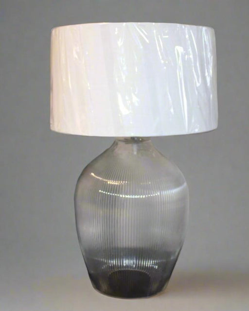 Glass lamp with shade