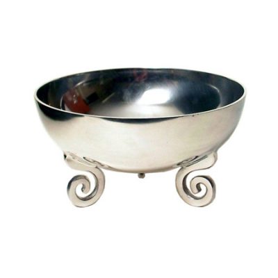 SWIRL FTD DEEP BOWL 26CM TRANS NATAL CUT GLASS