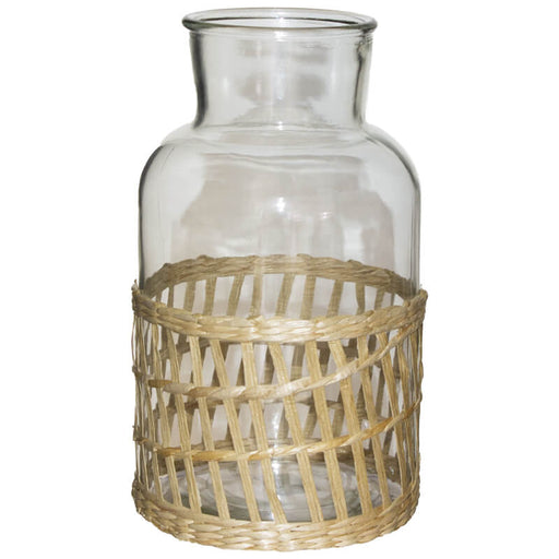 NATURAL VASE 26X15CM TRANS NATAL CUT GLASS