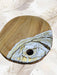 MARBLE RESIN CUSTOM STEAK BOARD ROUND SHAPED STUDIO DI