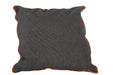 RIBBED BLACK/ORANGE PIPE SCATTER 60X60 ALPINE UPHOLSTERERS