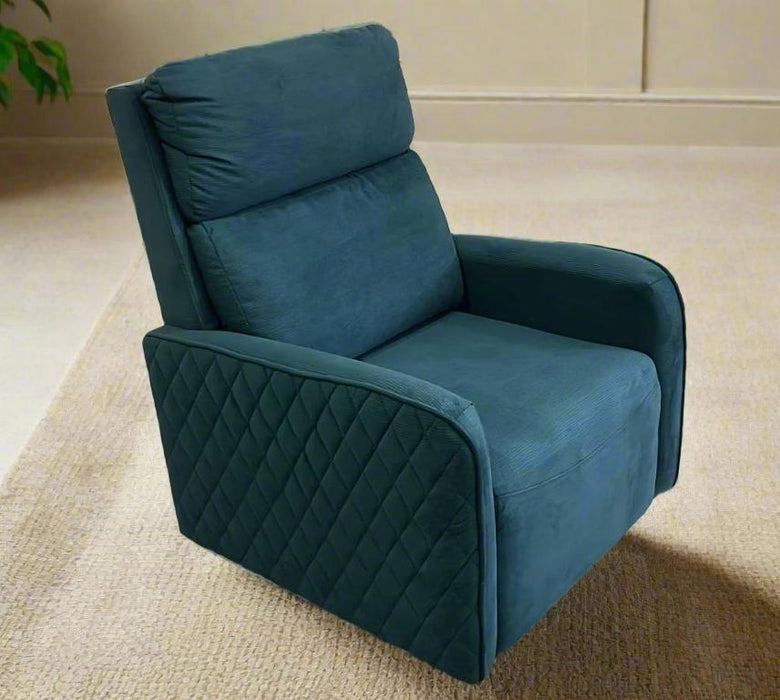 INIZIO SWIVEL CHAIR - CASCADE LAKE FABRIC 