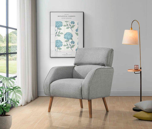 RAKOON LIGHT GREY OCCASIONAL CHAIR INTERGO FURNITURE SDN.