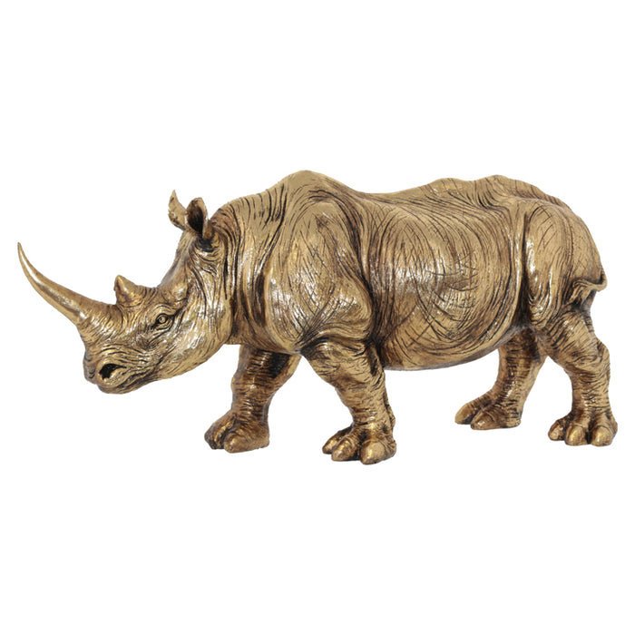 RHINO GOLD 59X28CM TRANS NATAL CUT GLASS