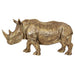 RHINO GOLD 18X33CM TRANS NATAL CUT GLASS