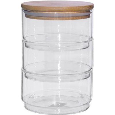 JEANINE STACKABLE JARS X3