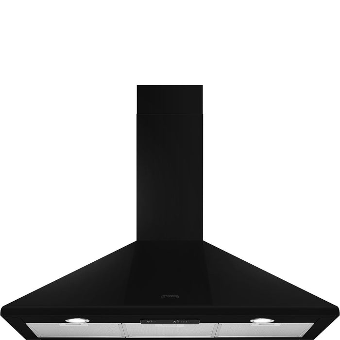 SMEG 90CM EXTRACTOR GLOSSY BLACK SMEG