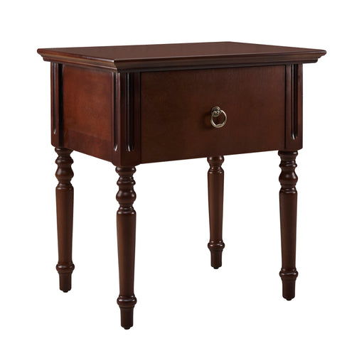 LAUREN 1 DRAWER PEDESTAL DARK MAHOGANY LINEAR CLASSICA