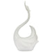 SWAN WHITE HEAD UP 41CM TRANS NATAL CUT GLASS