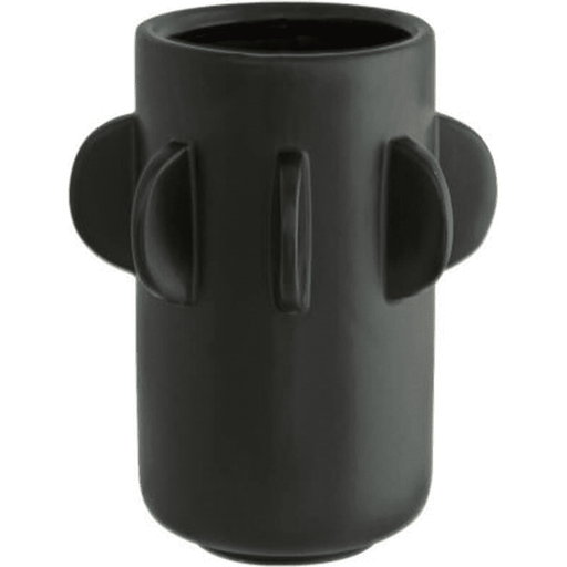 MONS BLACK CERAMIC VASE 15X15X20C