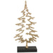 FOREST SCULPTURE GOLD/BLACK 40CM TRANS NATAL CUT GLASS