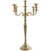 5 LITE CANDELABRA 70CM GOLD TRANS NATAL CUT GLASS