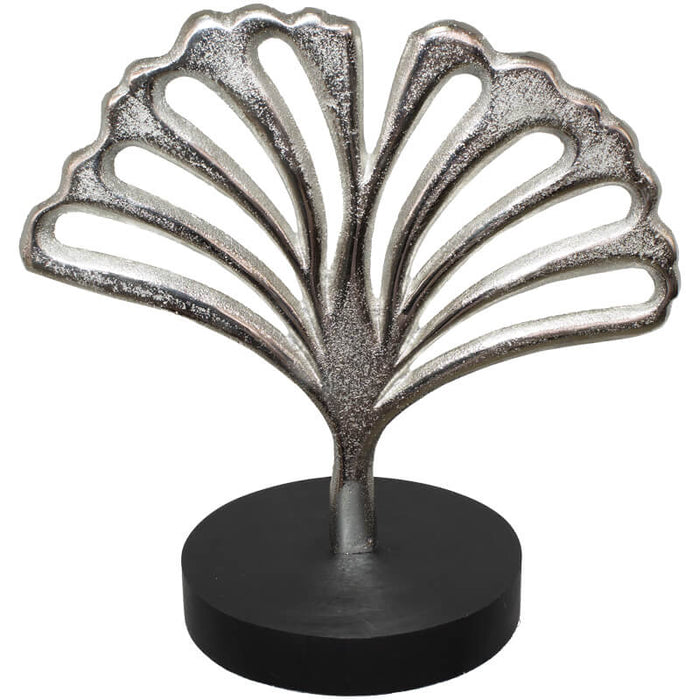 Alu  Ginglo leaf in silver ornament home decor