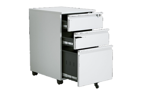 3-DRAWER MOBILE PEDESTAL (SWAN-NECK) LIGHT GREY KTMM INVESTMENT PTY LT