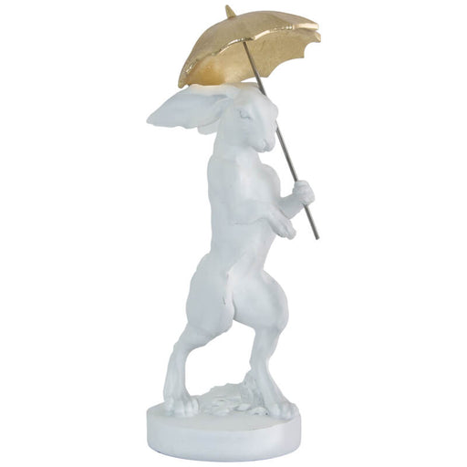 Rabbit with umbrella ornament decor 