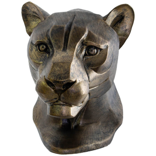 Bronze Lioness Head ornament decor