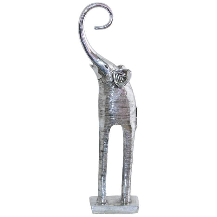 TWIRLY ELEPHANT 30CM TRANS NATAL CUT GLASS