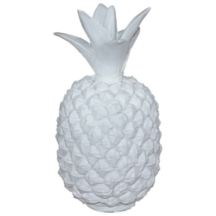 WHITE PINEAPPLE 28CM TRANS NATAL CUT GLASS