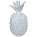 WHITE PINEAPPLE 28CM TRANS NATAL CUT GLASS