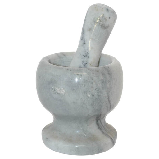 MORTAR AND PESTLE 10X10CM TRANS NATAL CUT GLASS