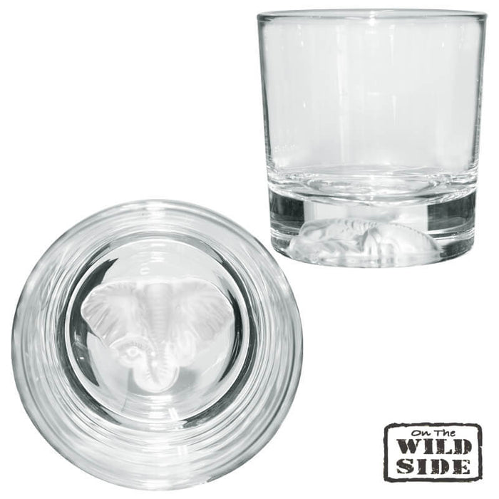 ELEPHANT WHISKY FROSTED BASE 310ML S/6 TRANS NATAL CUT GLASS