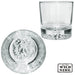 LION WHISKY 310ML S/6 TRANS NATAL CUT GLASS