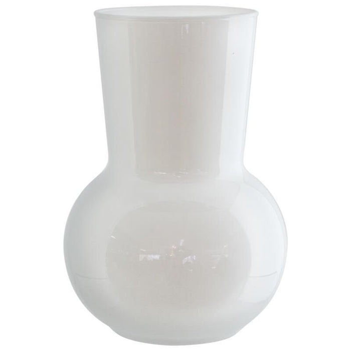 ADELE MINI VASE WHITE 17CM TRANS NATAL CUT GLASS