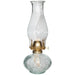 KELLY GLASS OIL LAMP 35CM TRANS NATAL CUT GLASS