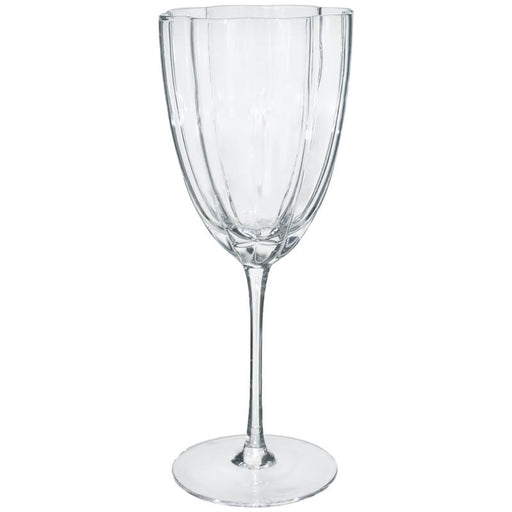 WAVE WINE 350ML SET OF 6 TRANS NATAL CUT GLASS