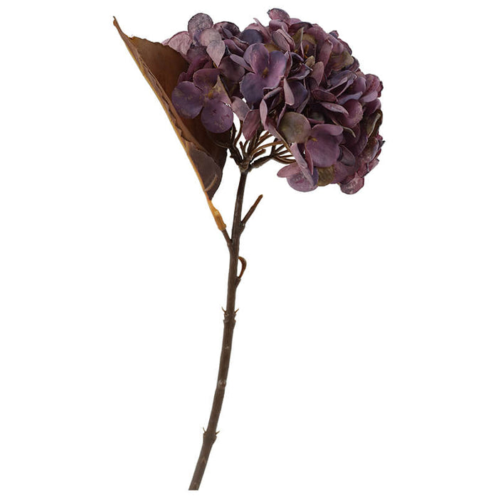 VINTAGE PURPLE HYDRANGEA 35CM TRANS NATAL CUT GLASS