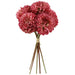 PINK ZINNIA BOUQUET 40CM TRANS NATAL CUT GLASS