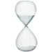 WHITE HOURGLASS 25CM (1 HOUR) TRANS NATAL CUT GLASS