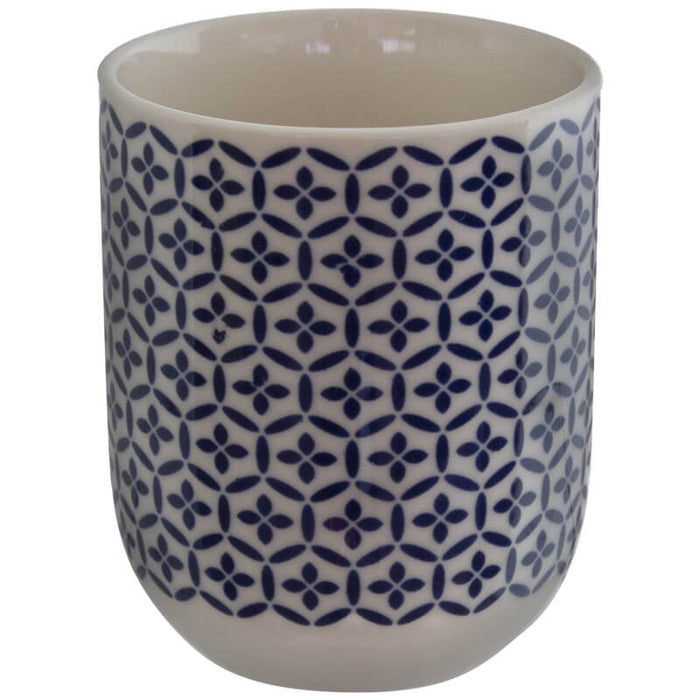 BLUE MOROCCAN TEA CUP TRANS NATAL CUT GLASS