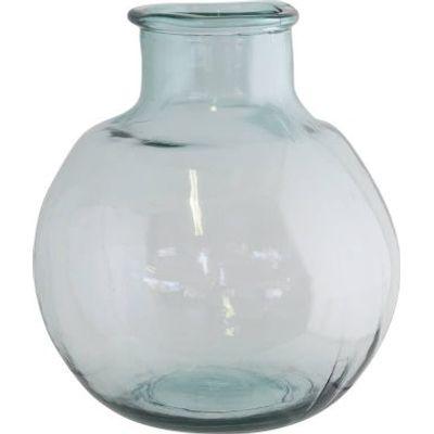 ORGANIC GLASS VASE 18CM