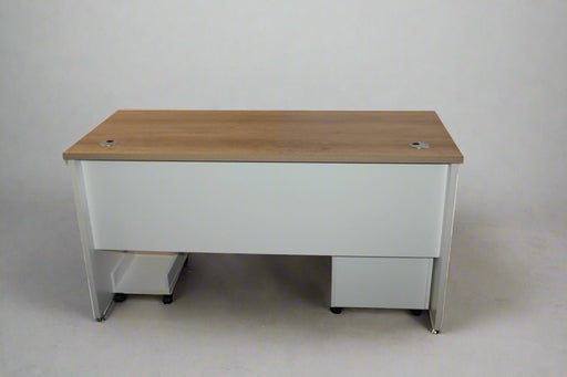 Office desk in White and oak back