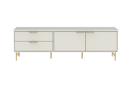 YVES 1.8 TV STAND 2 DOOR 2 DRAWERS OFF WHITE/MATTE PROVINCIA