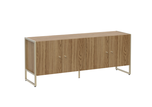 VOSS 1.4 TV STAND OAK/CHAMPAIGNE PROVINCIA