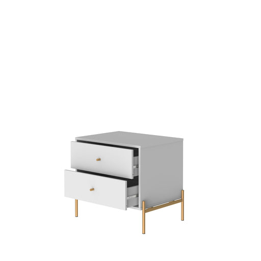 JASPER NIGHT STAND WHITE GLOSS PROVINCIA