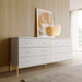 JASPER CHEST OF 6 DRAWERS WHITE GLOSS PROVINCIA