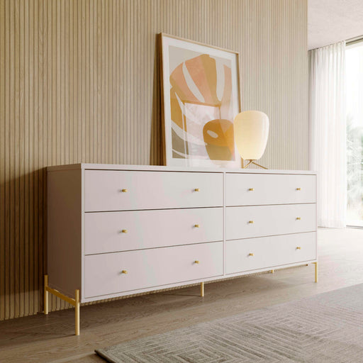 JASPER CHEST OF 6 DRAWERS OFF WHITE PROVINCIA