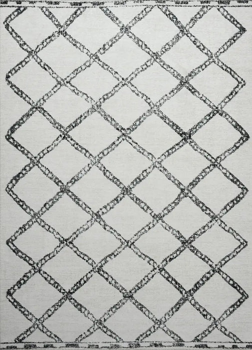 RADIANT BERBER INSPIRED WHITE/GREY (190X290) RUGS ORIGINAL