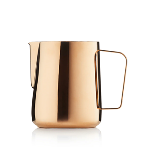 BARISTA & CO 600ML CORE MILK JUG - ROSE BRASS STAINLESS STEEL SOLUTI