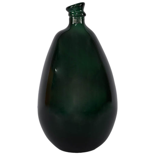 FOREST GREEN SIMPLICITY VASE 47CM TRANS NATAL CUT GLASS