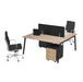 2-WAY FACE TO FACE CLUSTER A-FRAME (COIMBRA) DESK & CHAIR