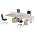 4-WAY FACE TO FACE CLUSTER A-FRAME (COIMBRA) DESK & CHAIR