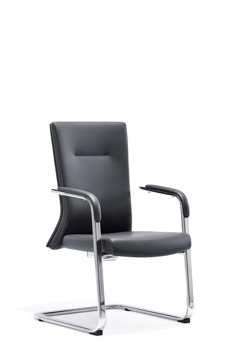 VISITOR CHAIR PU+PVC BLACK SP-989D STELLAR LIMITED