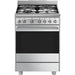 SMEG 60CM CONCERT GAS/ELECTRIC COOKER S/STEEL SMEG