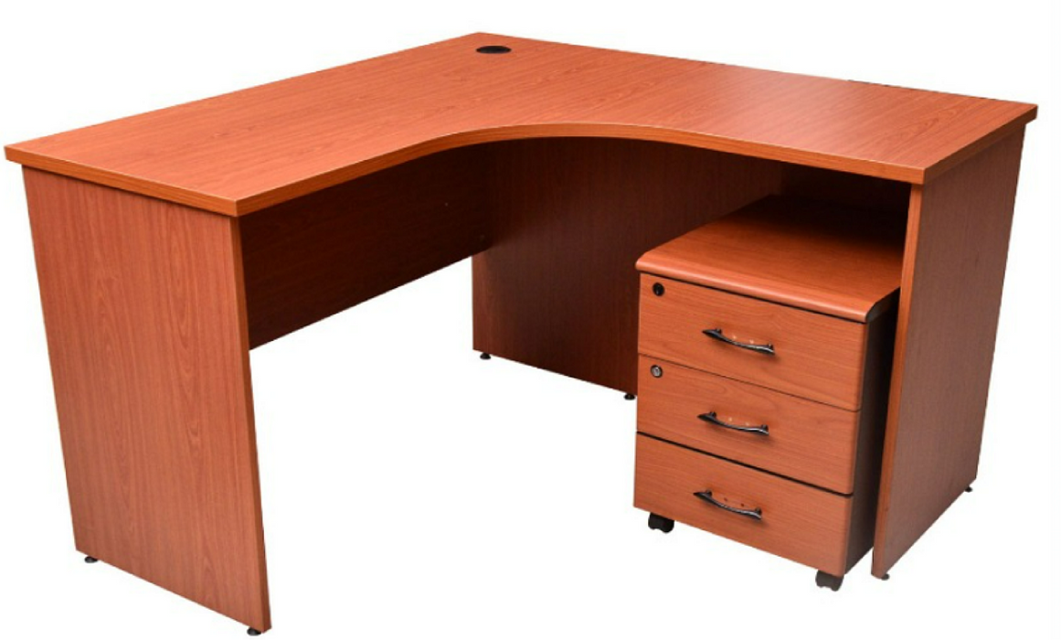 STL-12LT L-SHAPED DESK (CHERRY) 1200X1200X600MM STELLAR LIMITED