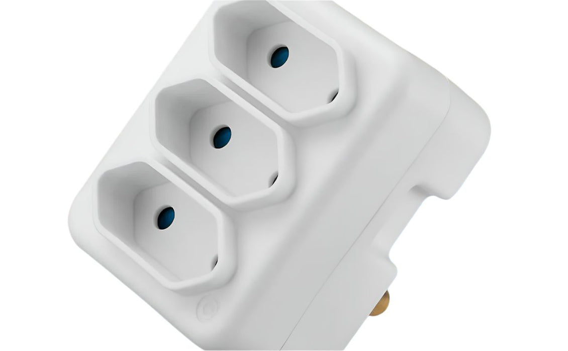 SWITCHED 3 WAY TOP LOADER EURO ADAPTOR WHITE ROBIATI DISTRIBUTION C