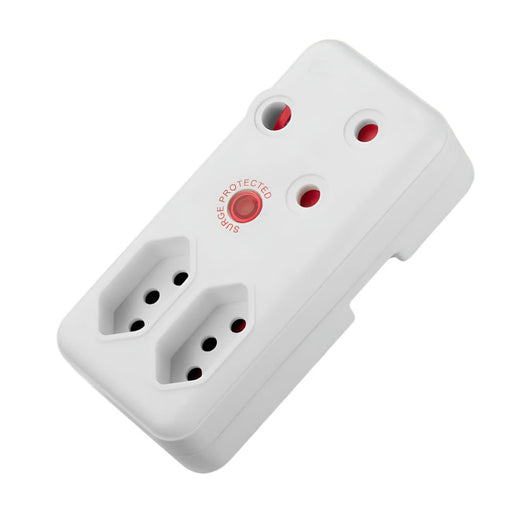 SWITCHED 3 WAY MEDIUM SURGE ADAPTOR WHITE  